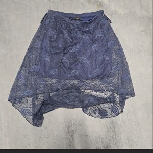 Rue21 Navy Lace High-Low Skirt